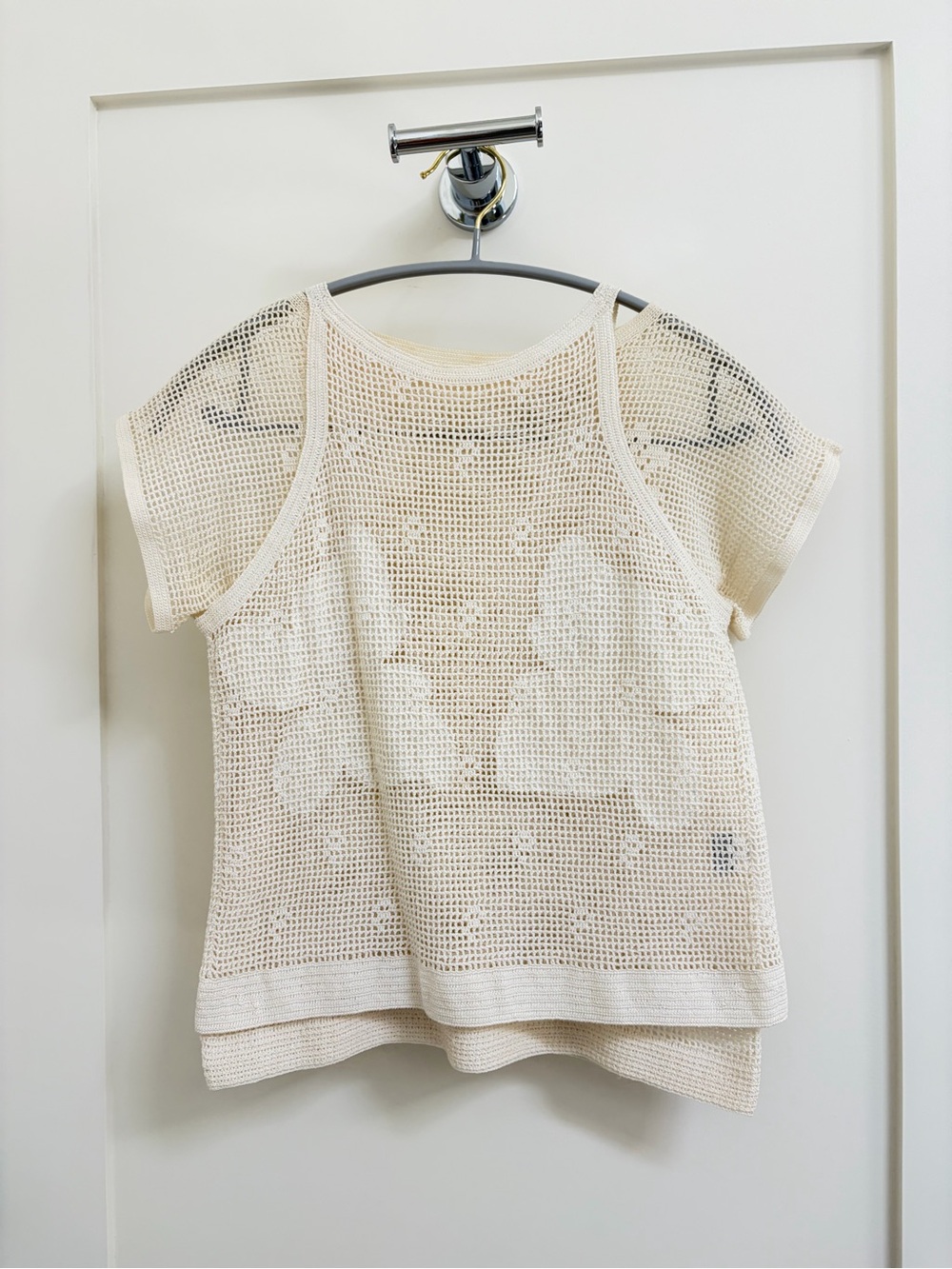 Vintage B Altman & Co Hand Crochet Two-Piece top